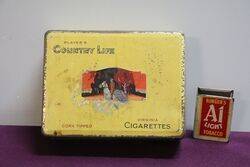COL. Player's Country Life Cigarettes Tin 
