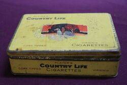 COL Playerand39s Country Life Cigarettes Tin 