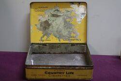 COL Playerand39s Country Life Cigarettes Tin 