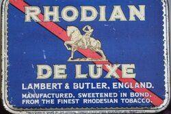 COL Rhodian De Luxe Lambert and Butler Tobacco Tin 