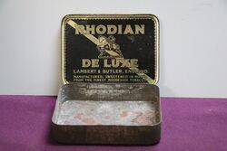 COL Rhodian De Luxe Lambert and Butler Tobacco Tin 