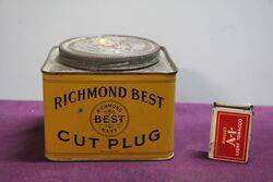 COL Richmond Best Cut Plug Tobacco Tin 