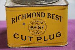 COL Richmond Best Cut Plug Tobacco Tin 