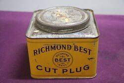 COL Richmond Best Cut Plug Tobacco Tin 