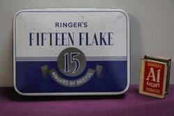 COL Ringerand39s Fifteen Flake Tobacco Tin 