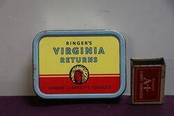 COL Ringerand39s Virginia Returns Cigarette Tobacco Tin 