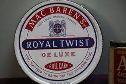 COL Royal Twist Mac Barens Tobacco Tin 
