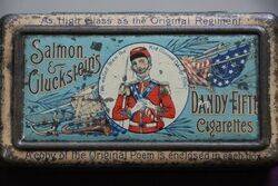 COL Salmon Gluckstein Candy Fifth Cigarettes Tin 