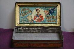 COL Salmon Gluckstein Candy Fifth Cigarettes Tin 