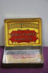 COL Salmon and Clucksteins Gold Flake Cigarettes Tin 