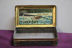 COL Salmon and Gluckstein Navy Cigarettes Tin 