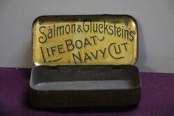 COL Salmon and Glucksteinand39 Navy Cut Tobacco Tin 