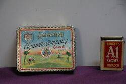 COL. Salonica Cairo Egypt Pictorial Cigarette Tin 