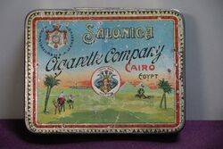 COL Salonica Cairo Egypt Pictorial Cigarette Tin 