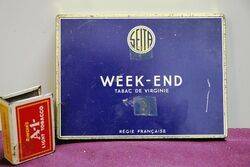 COL. Seita Week-End Cigarettes Tin.