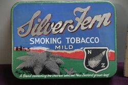 COL Silver Fern New Zealand Grown Leaf Tobacco Tin 