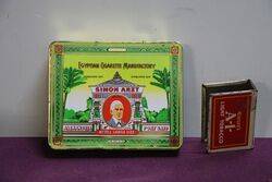 COL Simon Arzt Egyptian Cigarettes Tin 