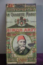 COL Simon Arzt Egyptian Paper Label Tobacco Tin 