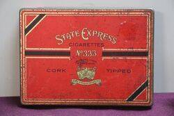 COL State Express No 333 Tobacco Tin 