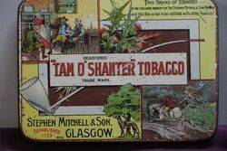 COL Stephen Mitchell and Son  Glasgow Tam Oand39Shanter Tobacco Tin 
