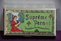 COL Supreme Pernot Pictorial Tobacco Tin 