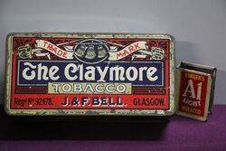 COL The Claymore JandF Bell Tobacco Tin 