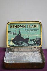 COL The Dominion Tobacco Company Renown Flake Tin 