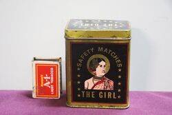 COL. The Girl Safety Matches Tin 