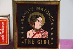 COL The Girl Safety Matches Tin 