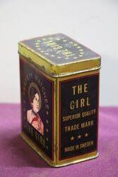 COL The Girl Safety Matches Tin 
