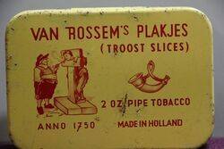 COL Van Rossemand39s Plakejes Tobacco Tin 