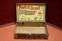 COL Vintage Pioneer Brand Tobacco Tin