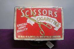 COL Vintage Scissors Cigarettes Case 