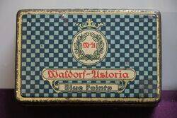 COL Vintage WaldorfAstoria Blue Points Tobacco Tin