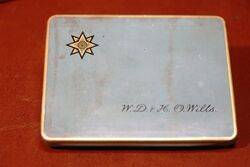 COL. W,D & H,O Wills STAR Cigarette Tin. COL. W,D & H,O Wills STAR Cigarette Tin.