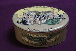 COL Walker Universal Louisville Ky Tobacco Tin 