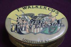 COL Walker Universal Louisville Ky Tobacco Tin 