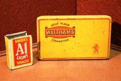 COL. Waltham's Gold Flake Cigarette Tin.