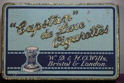 COL Wills Capstan De Luxe Cigarettes Tin 