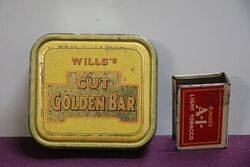 COL Wills Cut Golden Bar Tobacco Tin 