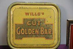 COL Wills Cut Golden Bar Tobacco Tin 