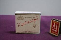 COL. Wills Embassy Cigarettes Tin 