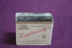 COL Wills Embassy Cigarettes Tin 