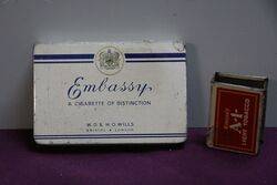 COL. Wills Embassy Cigarettes Tin 