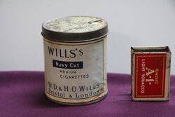 COL. Wills Navy Cut Cigarettes Tiv