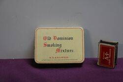 COL Wills Old Dominion Smoking Tobacco Tin 