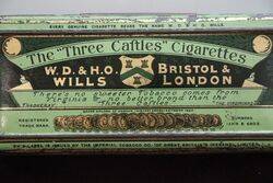 COL Wills THe Three Caftles Cigarettes Tin 