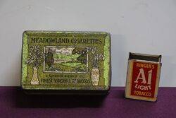 COl. Meadowland Cigarettes Virginia Tobacco Tin 