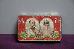 Cadbury Bros Ltd King Edward VII and Queen Alexandra Tin 
