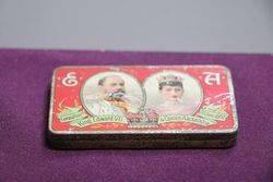 Cadbury Bros Ltd King Edward VII and Queen Alexandra Tin 